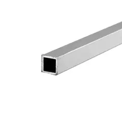 undefined - Tubo Cuadrado 10mm Aluminio Anodizado Plata 1 m