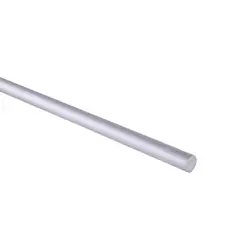 Alfer - Barra redonda 8mm Aluminio Anodizado Plata 1 m