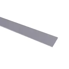 undefined - Barra plana 30mm Aluminio Anodizado Plata 1 m