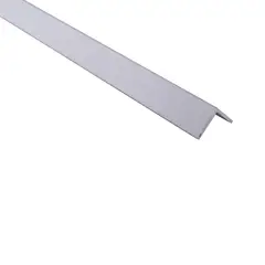 Alfer - Ángulo 10mm Aluminio anodizado plata 1m.con Protecciónes