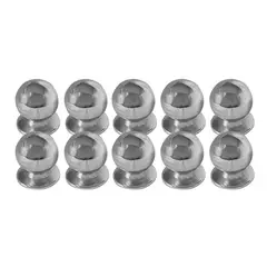 Fixser - Jaladera Boton #10 18Mmd X 23Mmh C/T Niquel Satin (10 Piezas)