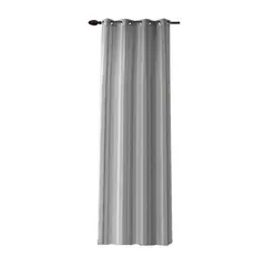 Deco Cortina - Cortina Semi-Opaca Lineas Gris 135 x 220 cm