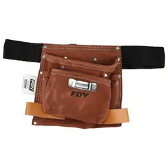 Foy - Estuche Porta Herramientas Cuero Con Cinto 4 Compartimientos