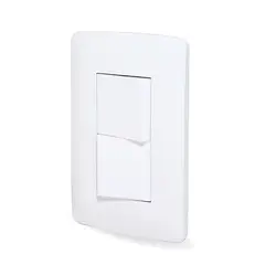Sanelec - Placa C/2 Apagadores Senc Blanca
