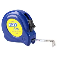 Foy - Flexómetro 3m x 1/2" azul
