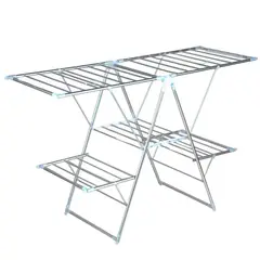 Kleine Wolke - Tendedero para interiores de aluminio de 156 x 61 x 97 cm