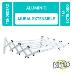Kleine Wolke - Tendedero de pared de aluminio de 86 x 61 x 23 cm