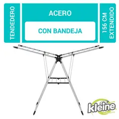 Kleine Wolke - Tendedero de ropa para interiores de acero 156 x 61 x 97 cm