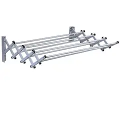 Kleine Wolke - Tendedero de pared de aluminio de 100 x 61 x 22 cm