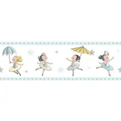 Ich - Cenefa autoadherible bailarinas azul 5 ml.