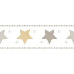 Ich - Cenefa autoadherible estrellas café 5 ml.