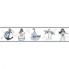 Ich - Cenefa autoadherible marineros azul 5 ml.