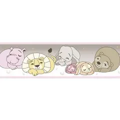 Ich - Cenefa autoadherible animales rosa 5 ml.