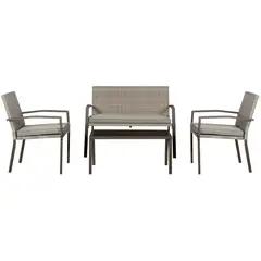 Just Home Collection - Sala de Exterior Vancouver 4 Personas