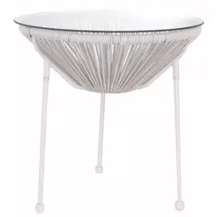 Just Home Collection - Mesa Cozumel blanca