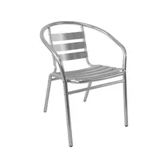 Just Home Collection - Silla Slat Aluminio/Metal