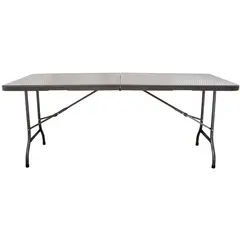 Just Home Collection - Mesa plegable ratán 180x74,5x72,5 cm