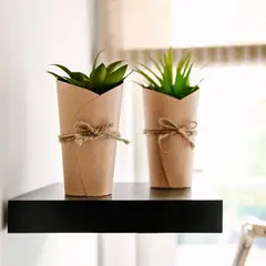 Just Home Collection - Repisa negro 25 x 25 x 3.8 centímetros