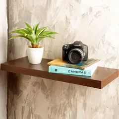 Just Home Collection - Repisa wengue 25 x 60 x 3.8 centímetros