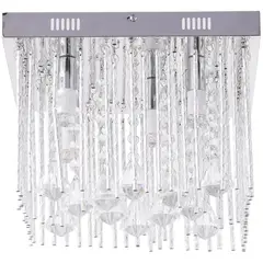 Just Home Collection - Lámpara colgante Nin de 5 luces E14 Cristal