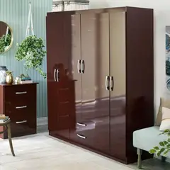 Casa Bonita - Closet Caoba 6 puertas 2 cajones