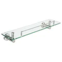 Sensi Dacqua - Repisa vidrio rodas acero inoxidable