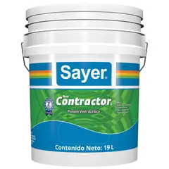 Sayerlack - Pintura Vinílica Contractor Blanco 19 Litros