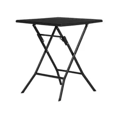 Just Home Collection - Mesa Plegable Cuadrada Tipo Madera 62 cm