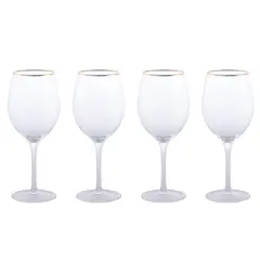 Just Home Collection - Set Copa vino tinto Ribete