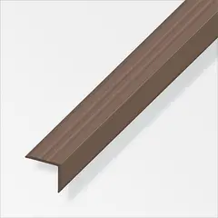 Alfer - Remate Escal "L" 25 x 21 mm PVC Café 1 m