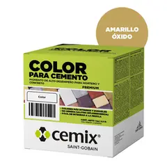 Cemix - Color Para Cemento Amarillo Ox. 1Kg.