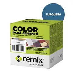 Cemix - Color Para Cemento Turquesa 1Kg.
