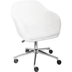 Just Home Collection - Silla PC Copito Blanca