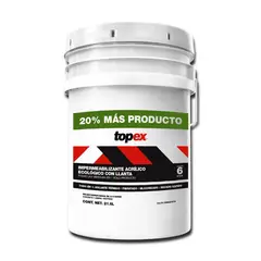 Topex - Impermeabilizante Acrílico ecologico - 6 Años de 21.6 litros - Terracota