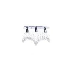 Gama Lux - Lámpara de techo candil Will Gaviota Petit de 3 Luces Gu10 Plata