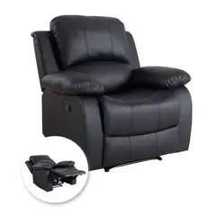 Just Home Collection - Sillón Reclinable Washington Negro