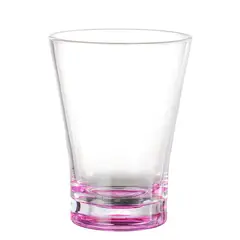 Wintech - Vaso Acrílico Mediano 340Ml V Fondo Rosa