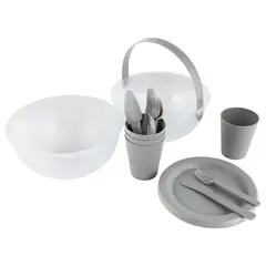 Casa Bonita - Plastic picnic 18 piezas Setgrey