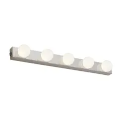 Just Home Collection - Aplique para baño 5 luces LED 7.5W IP44 Blanco