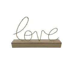 Just Home Collection - Lámpara Led de Mesa Love