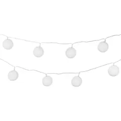 Just Home Collection - Guirnalda Eléctrica Led Color Blanco 24 Luces