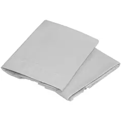 Just Home Collection - Set 2 Fundas Extra Microfibra Lisa Gris Ks 52 X 98