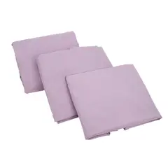 Just Home Collection - Juego de Sábanas King Size Microfibra Lisa Lila