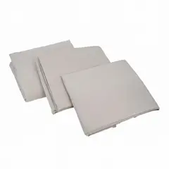Just Home Collection - Juego de Sábanas King Size Microfibra Lisa Gris