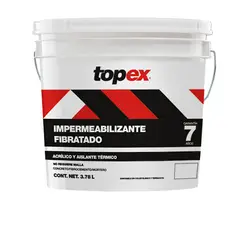 Topex - Impermeabilizante Fibratado - 7 Años de 3.8 litros - Blanco