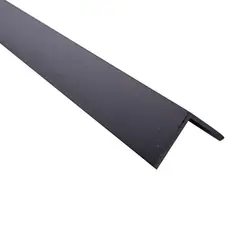 undefined - Ángulo 25 x 25 x 1.8mm PVC Negro 1m