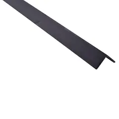 undefined - Ángulo 10 x 10 x 1 mm PVC Negro 1m