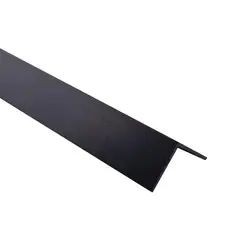 undefined - Ángulo 20 x 20 x 1mm PVC Negro 1m