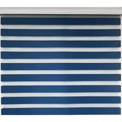 Just Home Collection - Persiana Enrollable Dúo Azul 160 x 165 cm