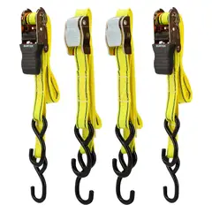 Surtek - Juego de 4 sujetadores tipo matraca y hebilla